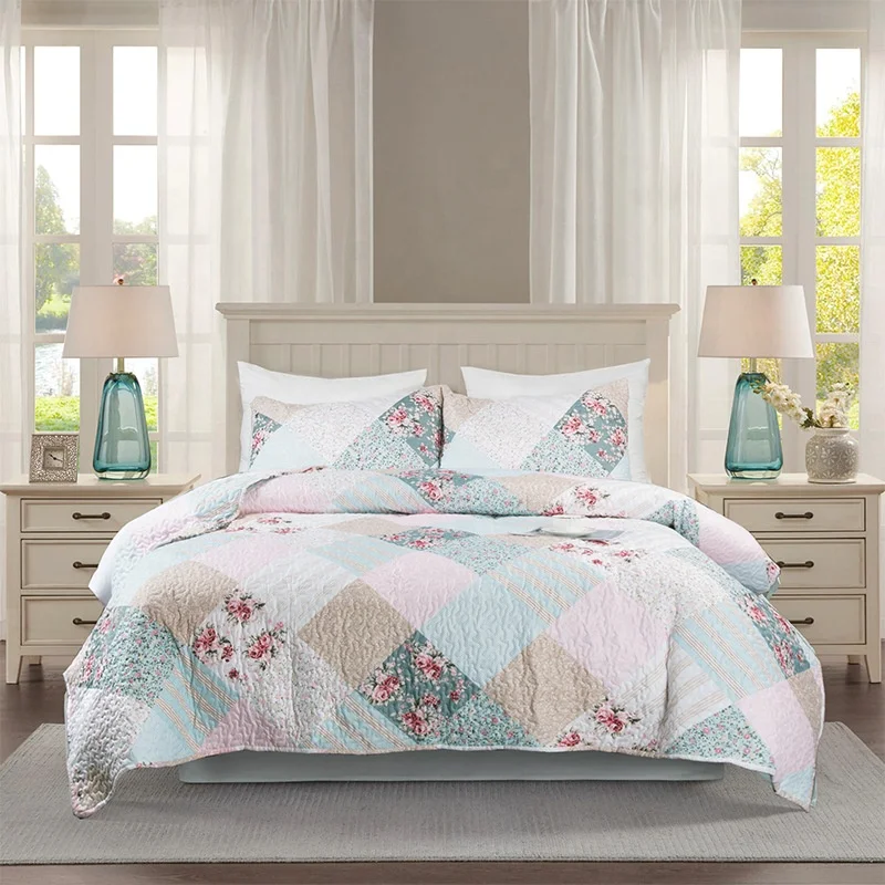 Luxury brand king comforter sets quilted quilts bedding bedspread set luxury twin queen king