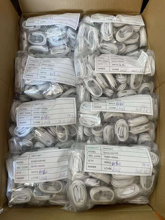 Earphone EHS61 3.5mm Wired Headset with Mic for samsung Galaxy S6 S7 Edge S8 S9 S10 Plus J4 J6 A7 A10 A30 A50 A70 huawei