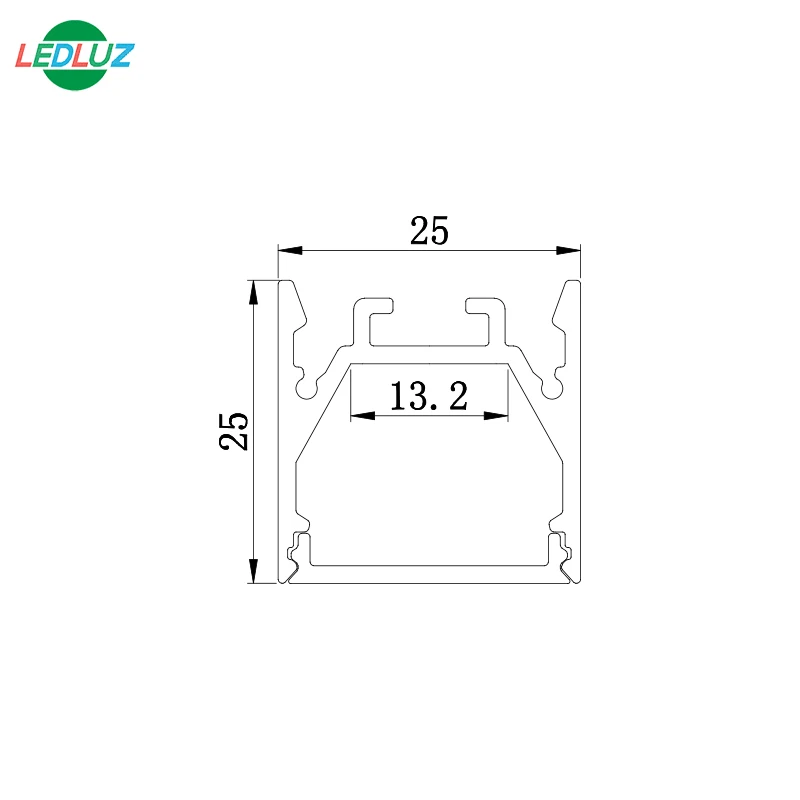 
Aluminum LED profile for surface or pendent light 