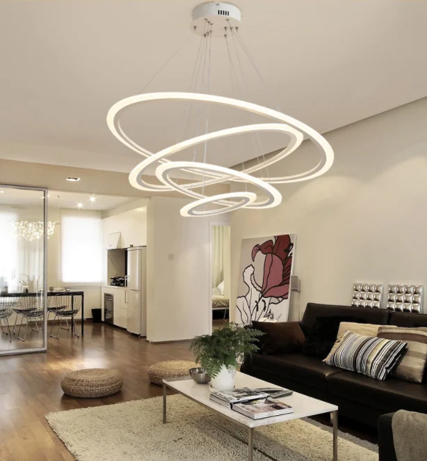 Decorative kitchen bedroom pendant light clear acrylic pendant light morden simple pendant lamp