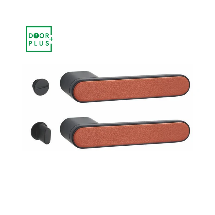 Модный дверной аксессуар Doorplus, внешний кожаный замок конфиденциальности для помещений, дверные ручки из цинкового сплава