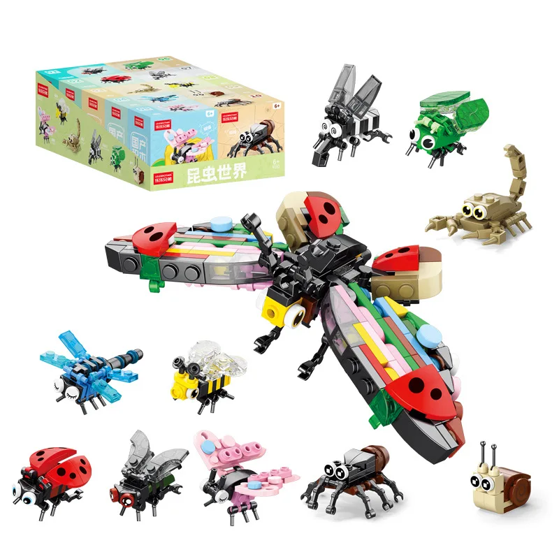 Promotional Building Block Car Toy Fire trucks Military Car Model Mini Construction Puzzle Sets Building Block Blind box Kids