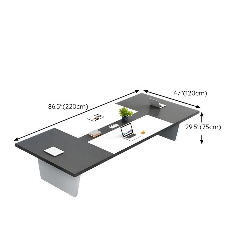 Elegant White office furniture meeting room table and chair  for  Office