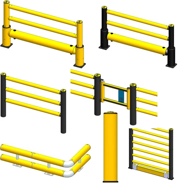 Защитная рамка для поручней, защитная рамка для поручней, системы защиты от ударов вилочного погрузчика
