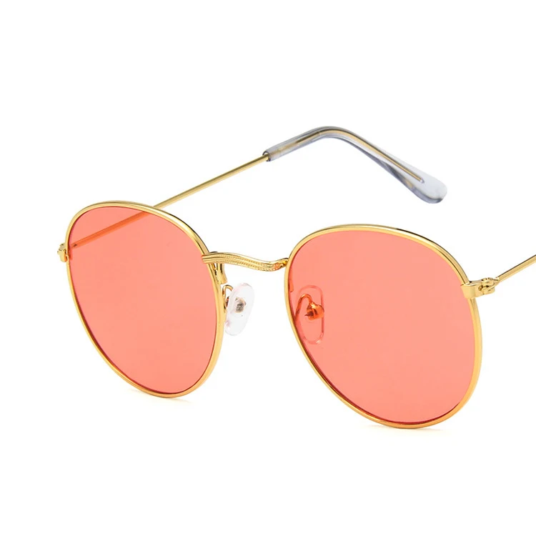Luxury Round Sunglasses Women Men Vintage Retro Metal Sun Glasses For Female Ladies Sunglass