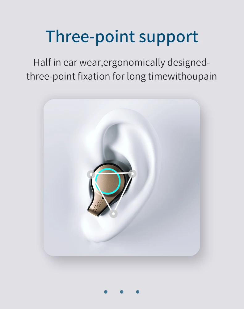 M18 TWS BT V5.1 Earphones Wireless Headphones Waterproof Sports Touch Control Headset Lighting Charging case Stereo Earbuds