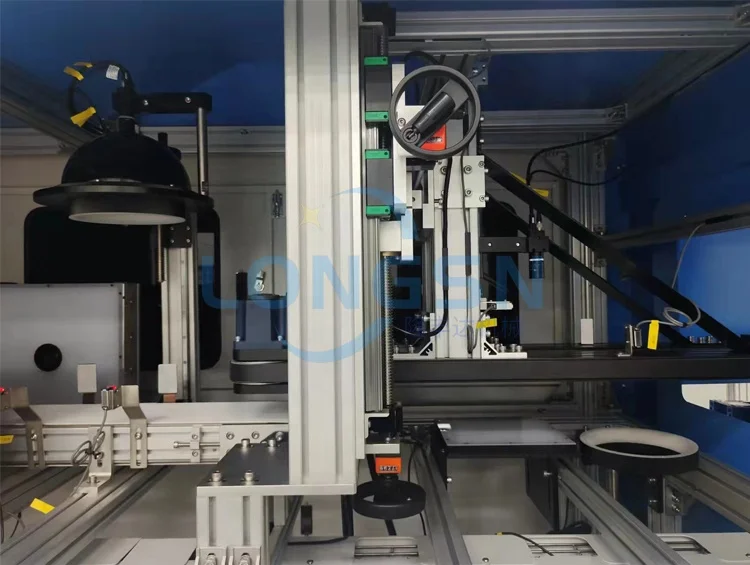 Customize automatic plastic bottle lid visual inspection service cap vision inspection machine system