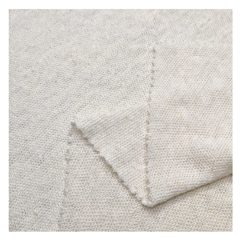 22001-Eco-Friendly High Quality 55% Hemp 45% Organic Cotton Single Jersey Fabric for Clothing