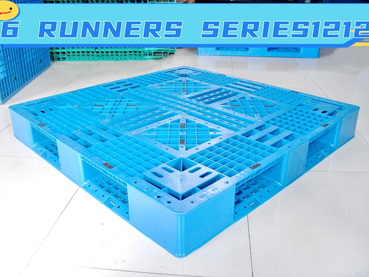 Euro Heavy-duty Eco-friendly Rack Stackable Export Warehouse shipping plastic pallets for Logistics Transportation