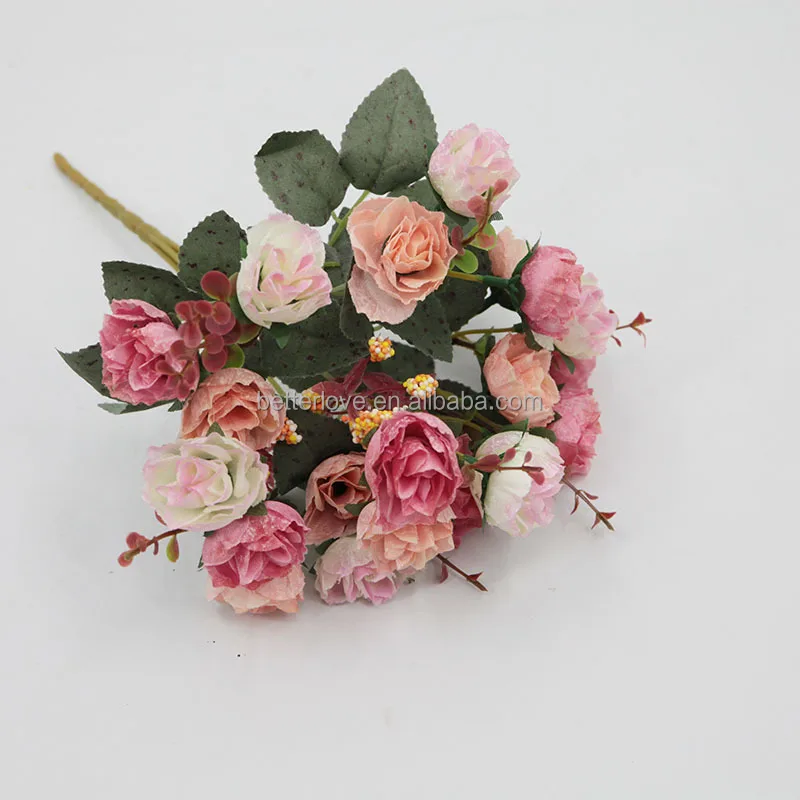 Factory wholesale silk red  flowers artificial silicone artificial flowers importers artificial flowers wedding