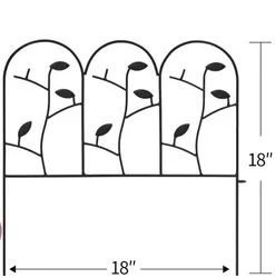 Высокое качество 45*45 пять штук Арден забор металлическая Ландшафтная проволочная ограда Складная проволока садовые заборы Цветочная кровать животных