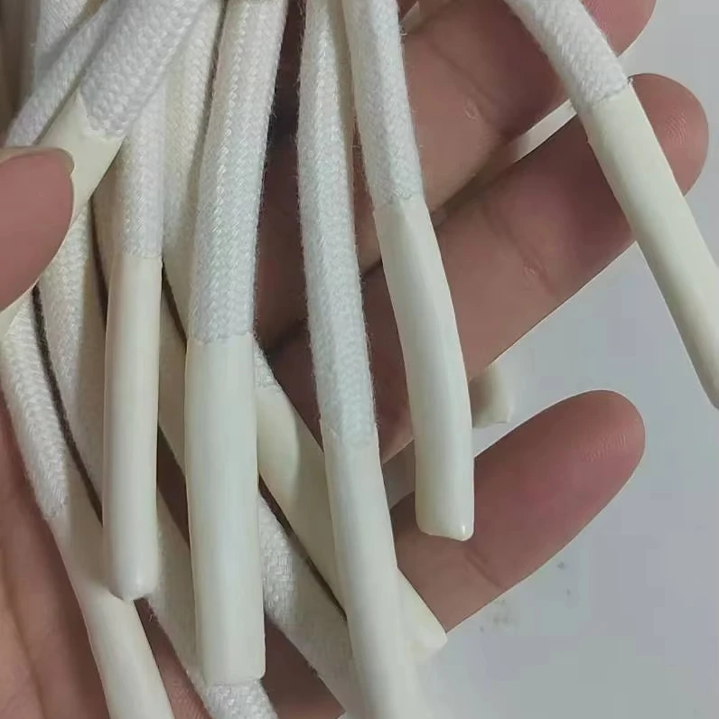 100% polyester  custom color Hoodie Drawstring cord  with dipped tip