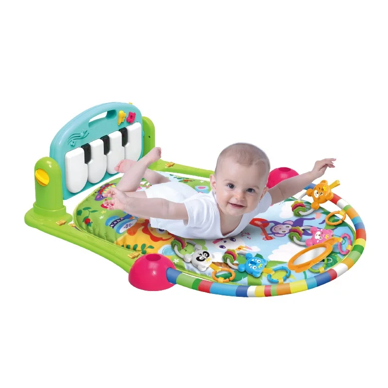 Высококачественный дешевый напольный коврик для ползания, спортивный коврик, складной мягкий детский музыкальный игровой коврик для пианино
