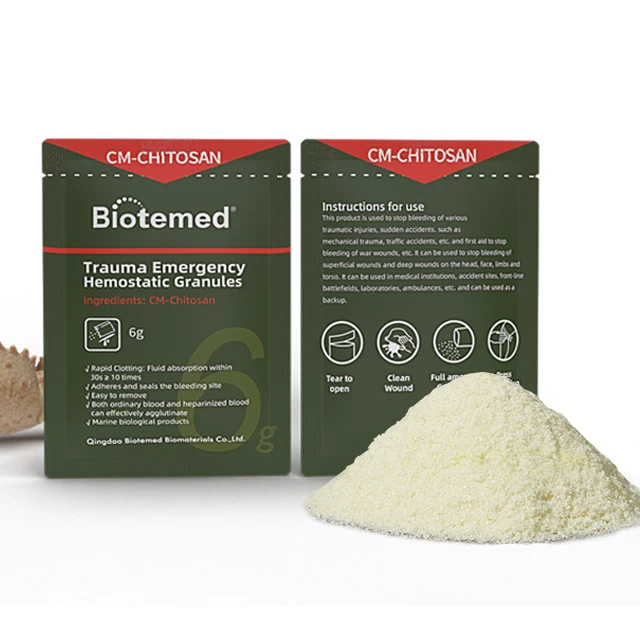 China Manufacture Quality Top Quality And Good Price First Aid Hemostatic CM-Chitosan Granules