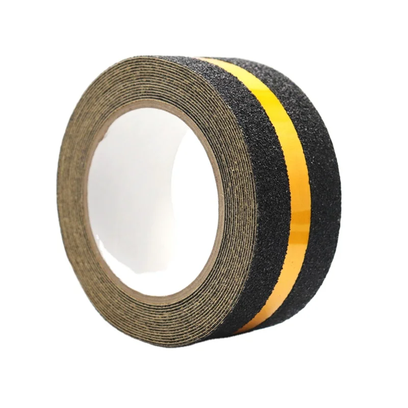Односторонний антистатический ПВХ ПЭТ Нескользящая предупреждающая лента чувствительный к давлению акриловый клей упаковка доступна 5 м 10 25 мм см