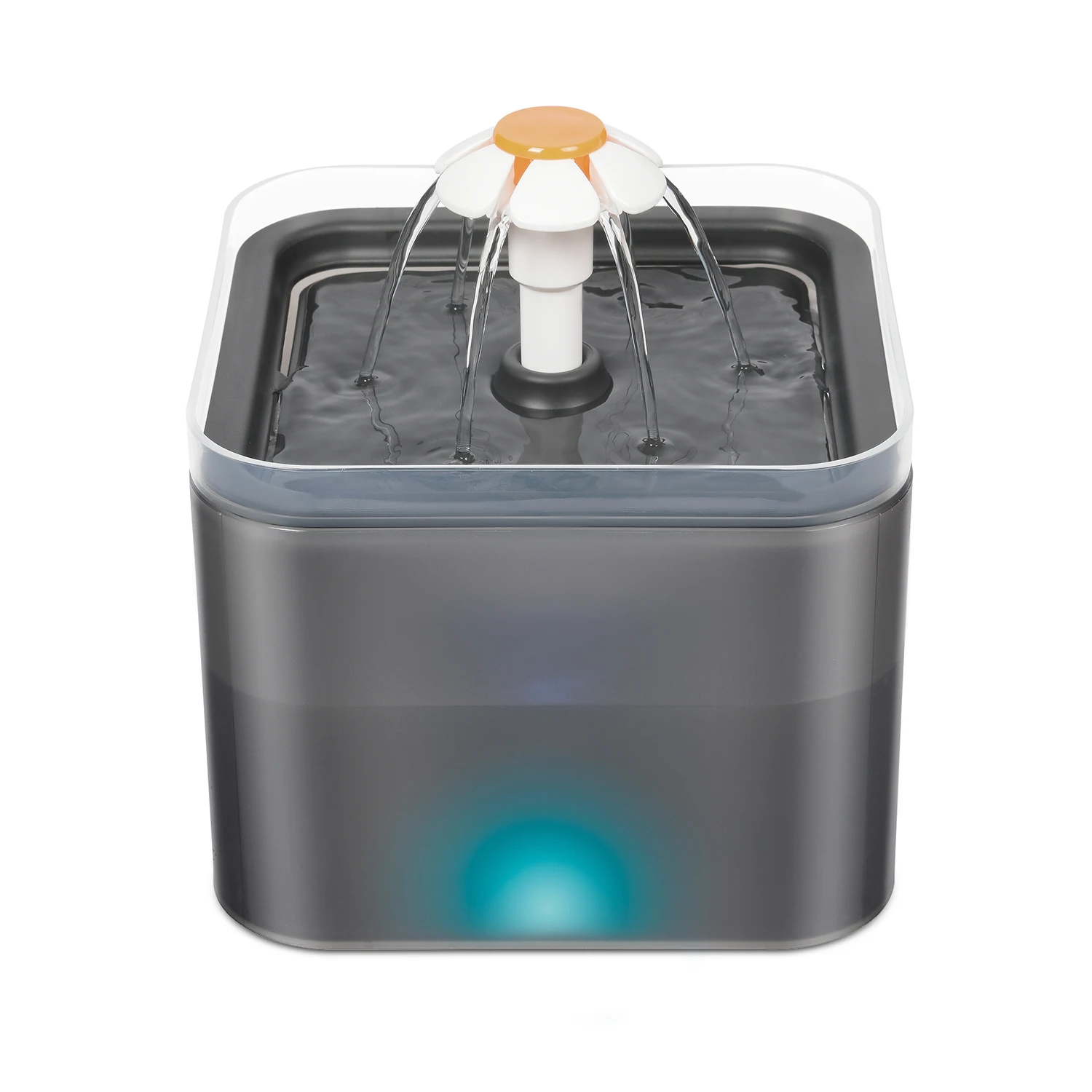 Factory Outdoor Flower Pet Automatic Filter 2L Electric Usb Led Drinker Water Dispenser Drinking Fountain For Cats Dogs Feeder