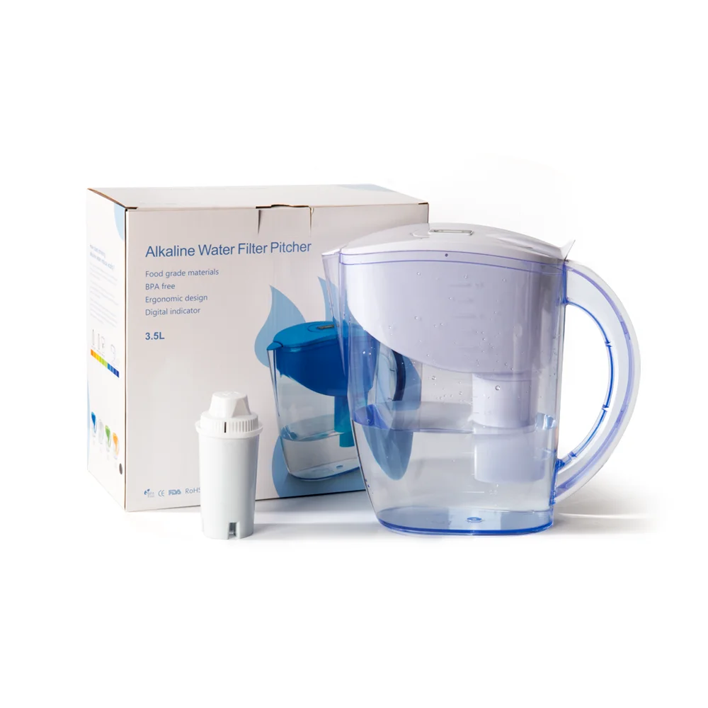Best Alkaline pitcher inside with 1pc of alkaline pitcher filter replacement cartridge