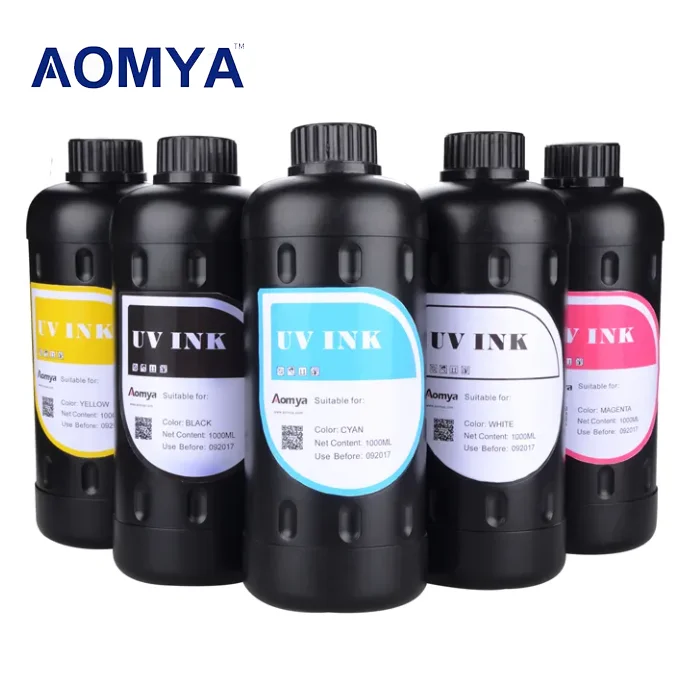 1000ml UV LED Ink for Ricoh G5 Industrial Inkjet Printhead / UV Flatbed Printer Soft & Hard UV Ink
