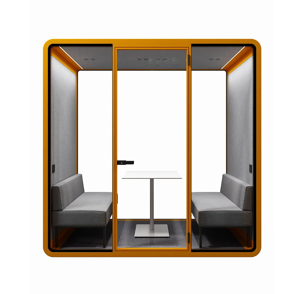 Modern Soundproof Booth Movable Portable Acoustic Office Pods Large Private Meeting