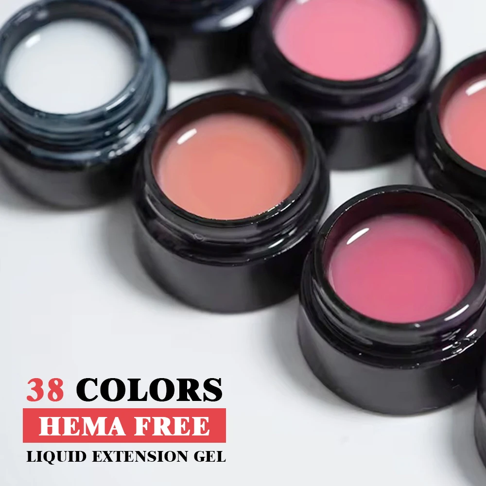 RONIKI Oem Hot Selling Uv Nail Gel Polish Private Label Salon Extension Gel Colorful Solid Non Sticky Gel Builder