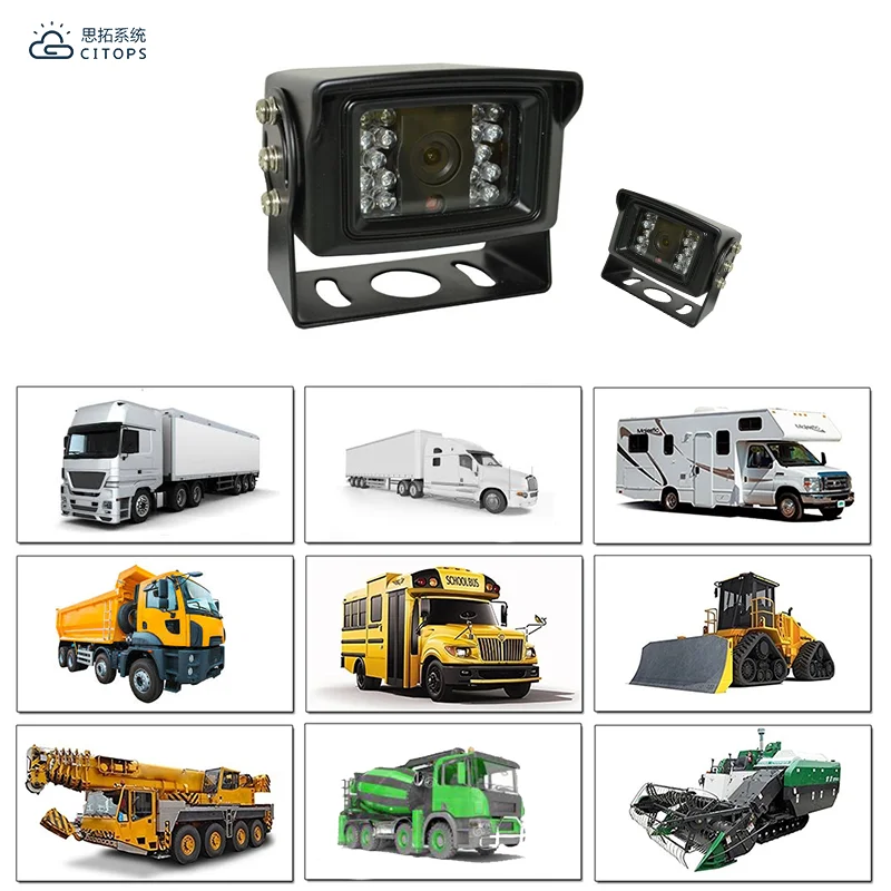 Rear view Waterproof Night Vision camera system heavy duty vehicle mounted surveillance camera