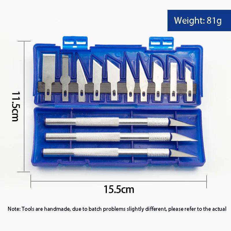 Fruit aluminum alloy carving knife utility knife model carving knife 13 sets