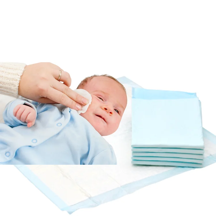 Heavy Absorbency Underpads Quilted Fluff and Polymer Disposable Underpad nursing under portable baby diaper changing pad