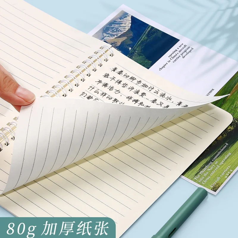 black bunding stripe large hearts plastic bible detachable custom bookmark binding pastel hand custom spiral notebooks printing