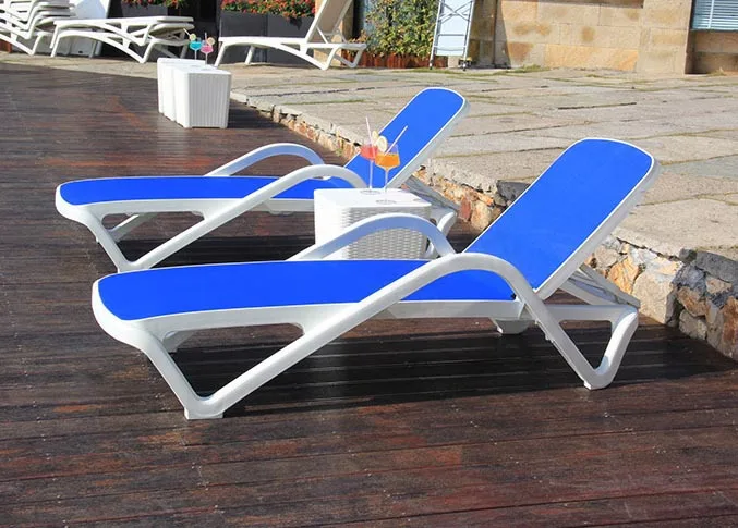 PP Outdoor Furniture Garden Patio Pool Side Beach Sun Bed Lounger Chair