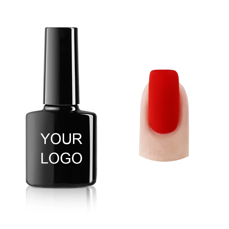 Wholesale Nail Supplies oem Private Label UV No Wipe Matte velvet Color rubber Top Coat Nail Polish Gel