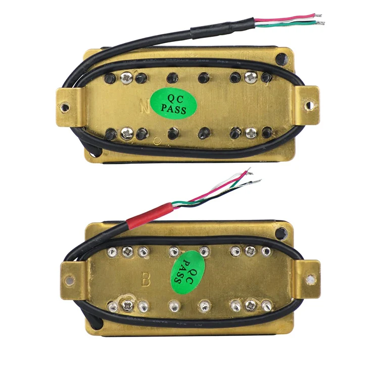 Wholesale Set of 2 Electric Guitar Pickup Humbucker with Brass Plate Made in China