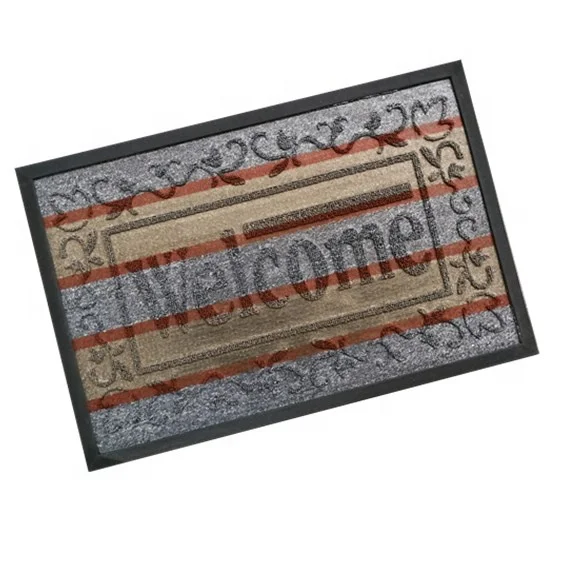 Factory Cheap Custom Rainbow Color Carpet Anti Slip Rubber Floor Mat Front Door Mat Doormats For Home