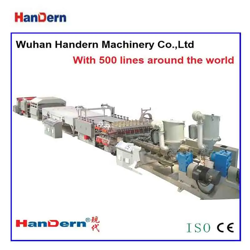 Polypropylene sheet cutting machine PP corrugated sheet extruder 2400mm hollow sheet equipment