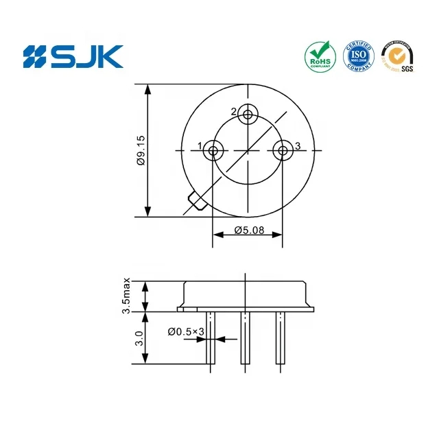 SJK  DIP  TO-39 Saw Resonator 3PIN 435.720MHz 75KHz