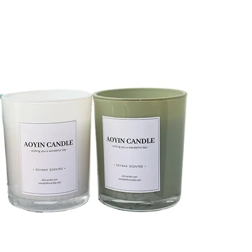 High Level colorful Jar Essential Oil smokeless Aromatherapy Candles Handmade Luxury Private Label Scented Candles Gifts set
