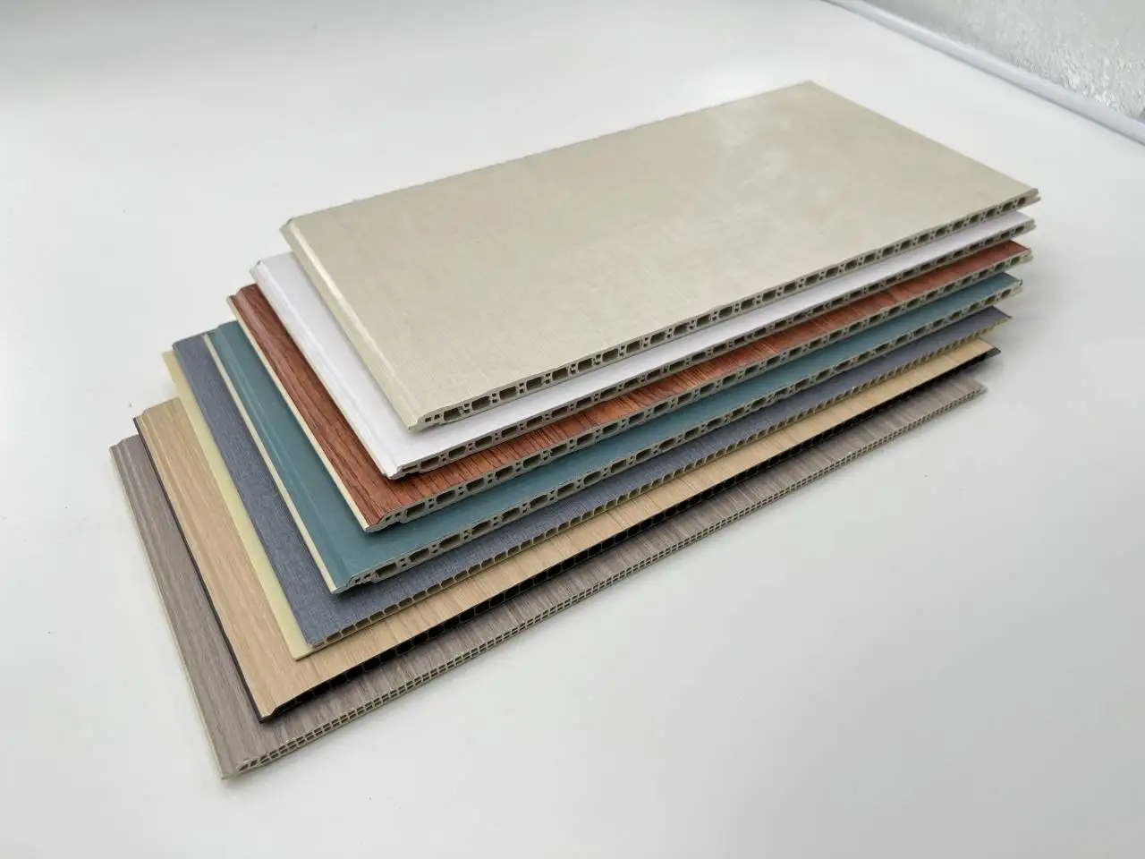 Office and hotel pvc wall decorative board paint free wpc wall panel