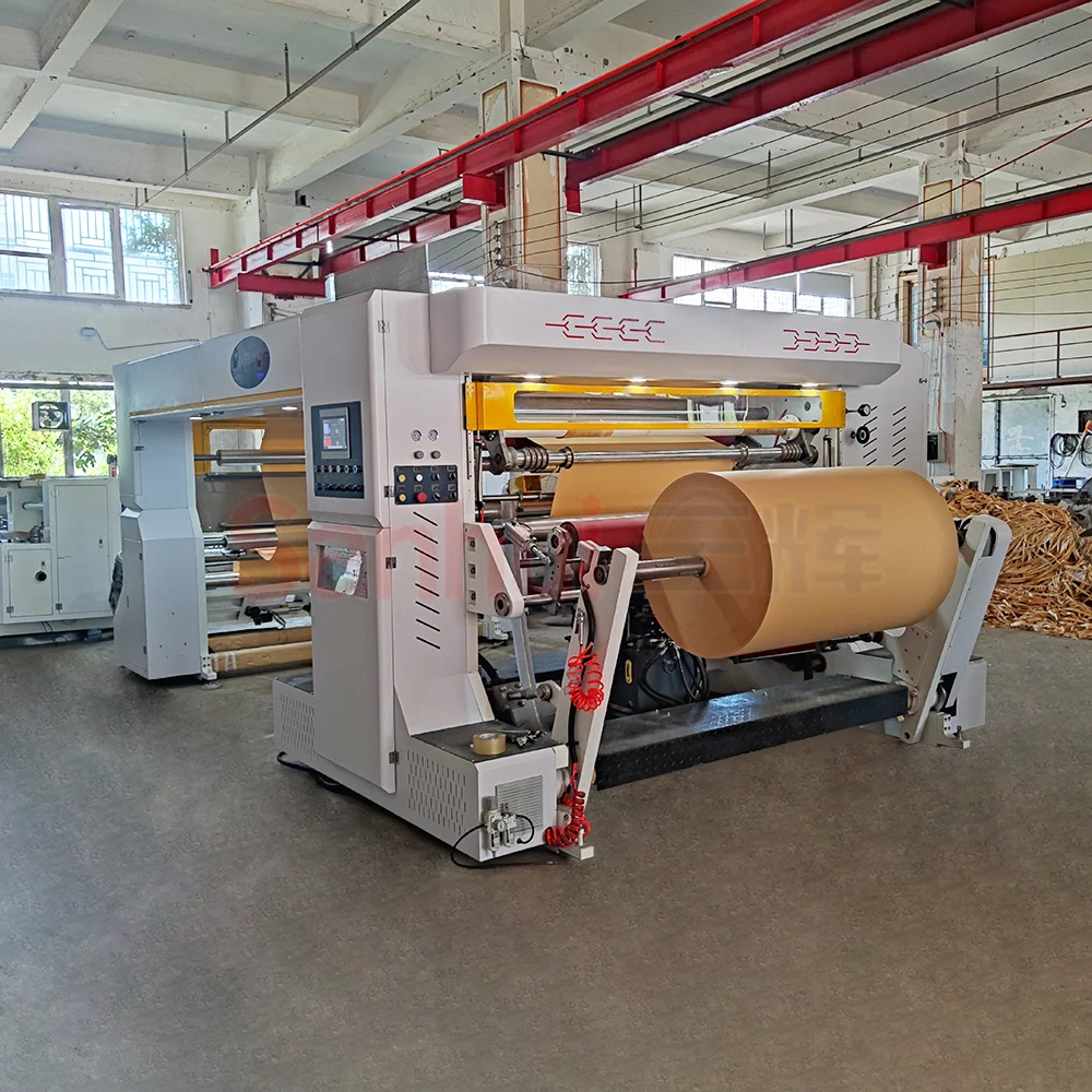high speed jumbo paper roll slitting machine non woven plastic film label slitting machine