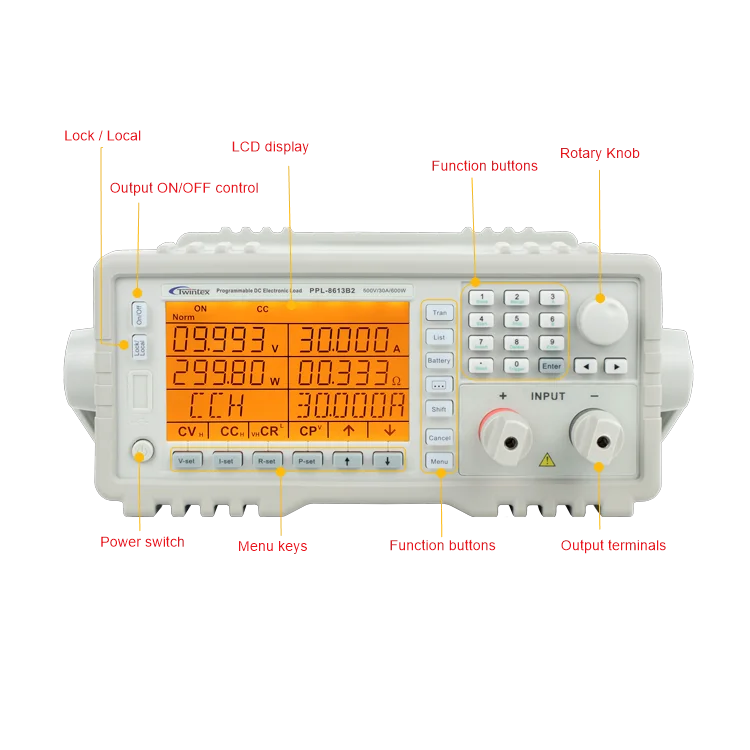  600W 150V 60A программируемая электронная нагрузка постоянного тока TWINTEX