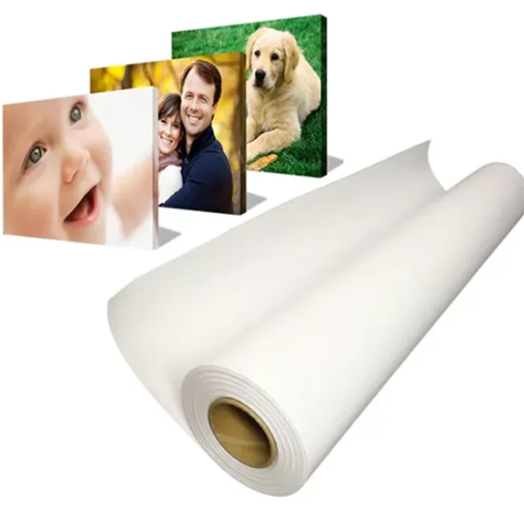Polyester Cotton Art Canvas Water Based Matte 390gsm 24 36 44 60 inch Large Format 3m Size Inkjet Canvas Roll for Inkjet Print