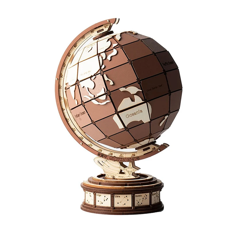 Robotime Rolife Wood Crafts Home Decor DIY Gift Toys Handmade Model Kit TGM01 Global Wonders 3D Wooden Puzzles