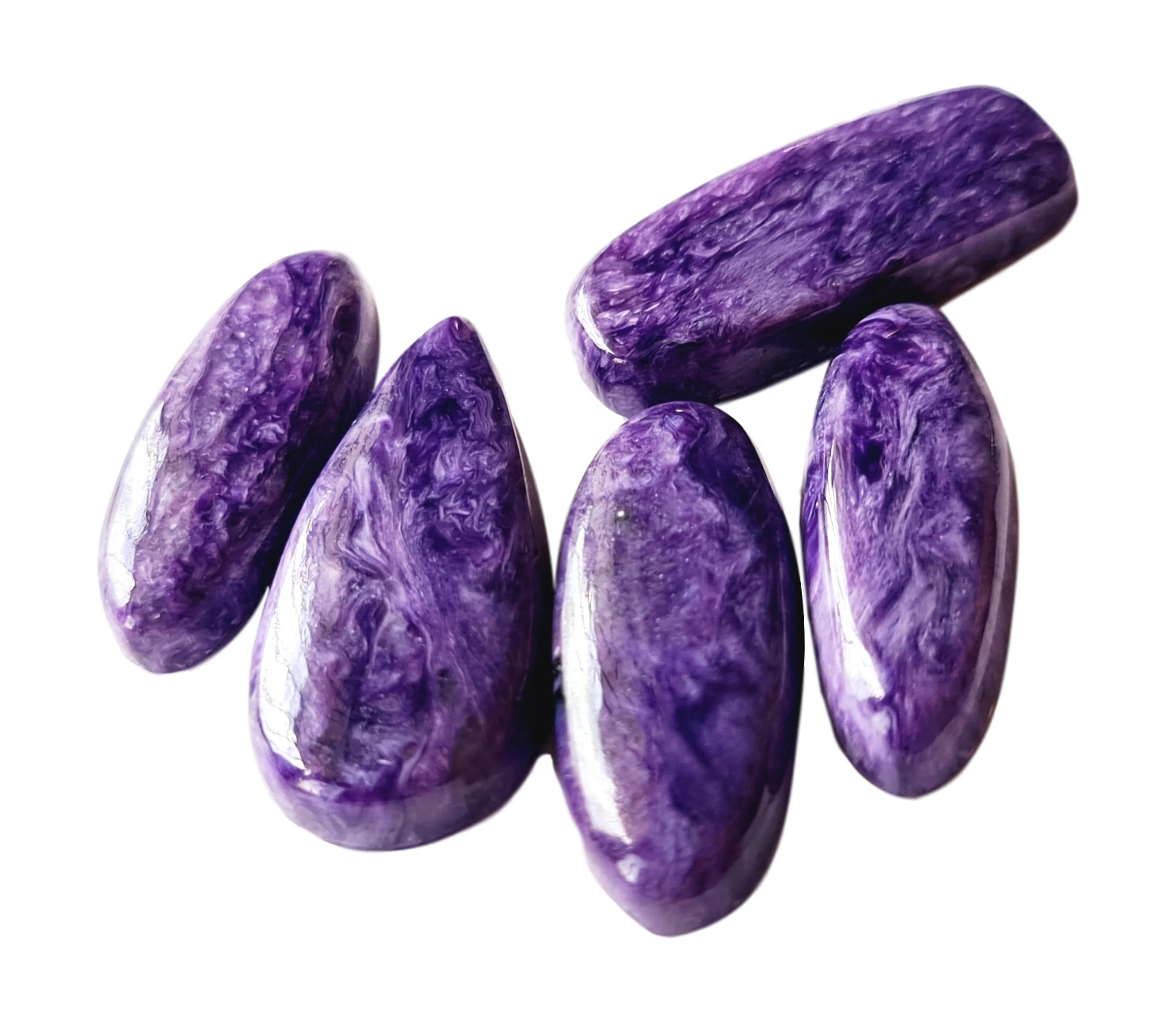 Charoite Cabochon Purple Gemstone Made On Custom Orders In All Sizes And Shapes  All Shapes And Sizes Cut On Custom Orders In Wh