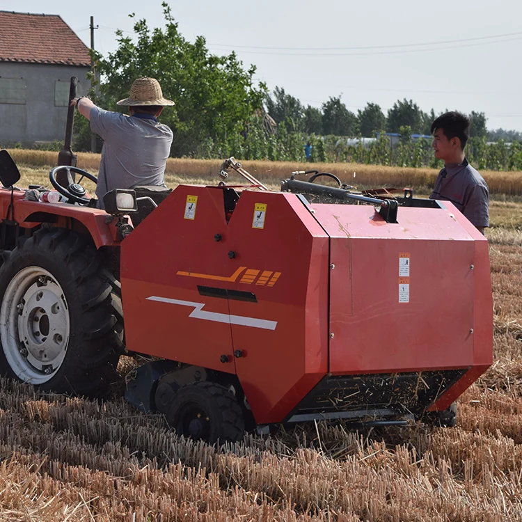 CE Mini Round Straw Baler Pto Net Hay Round Baler Pto Small Net Round Hay Baler