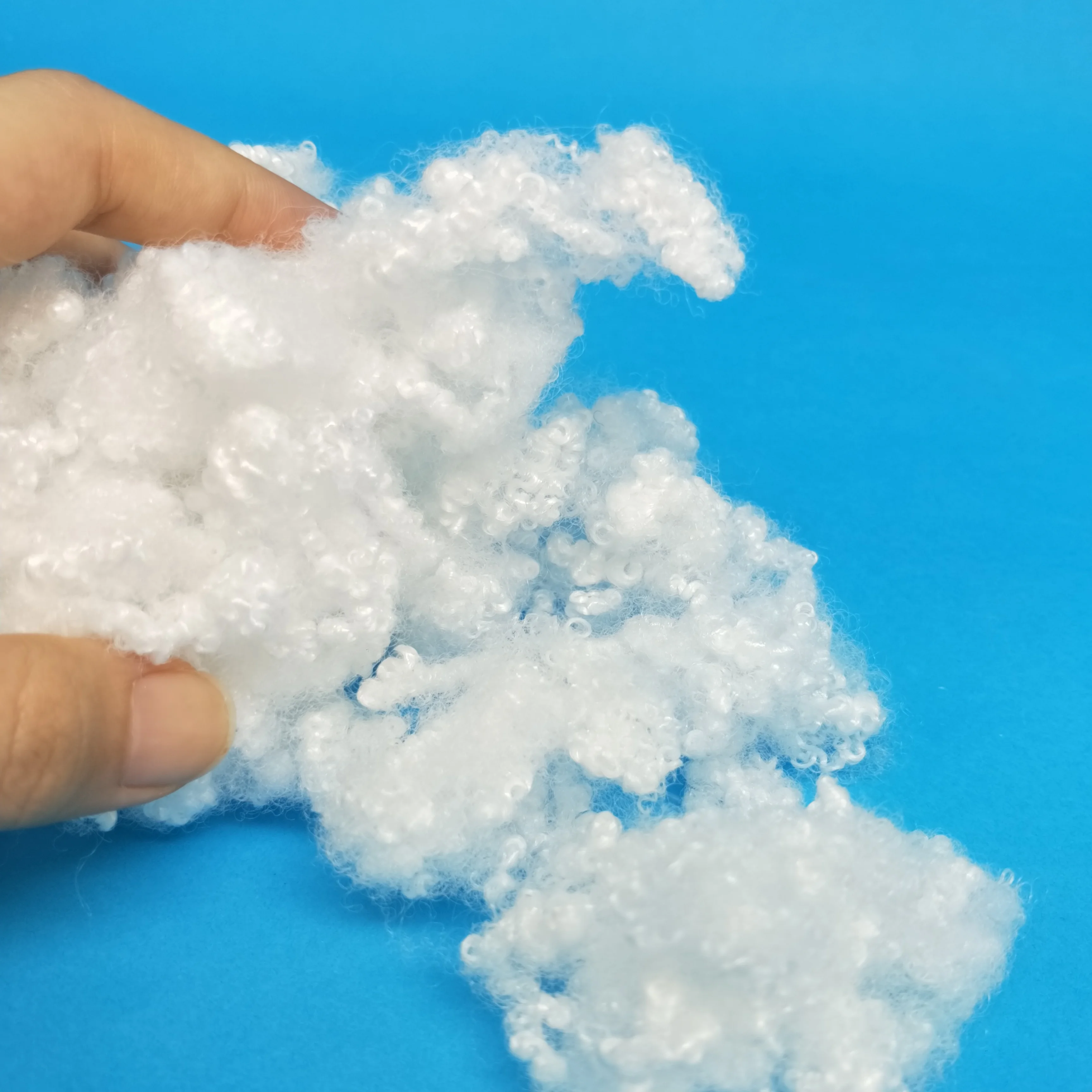 15d 64mm hollow conjugated polyester staple fiber lightweight pillows filling material
