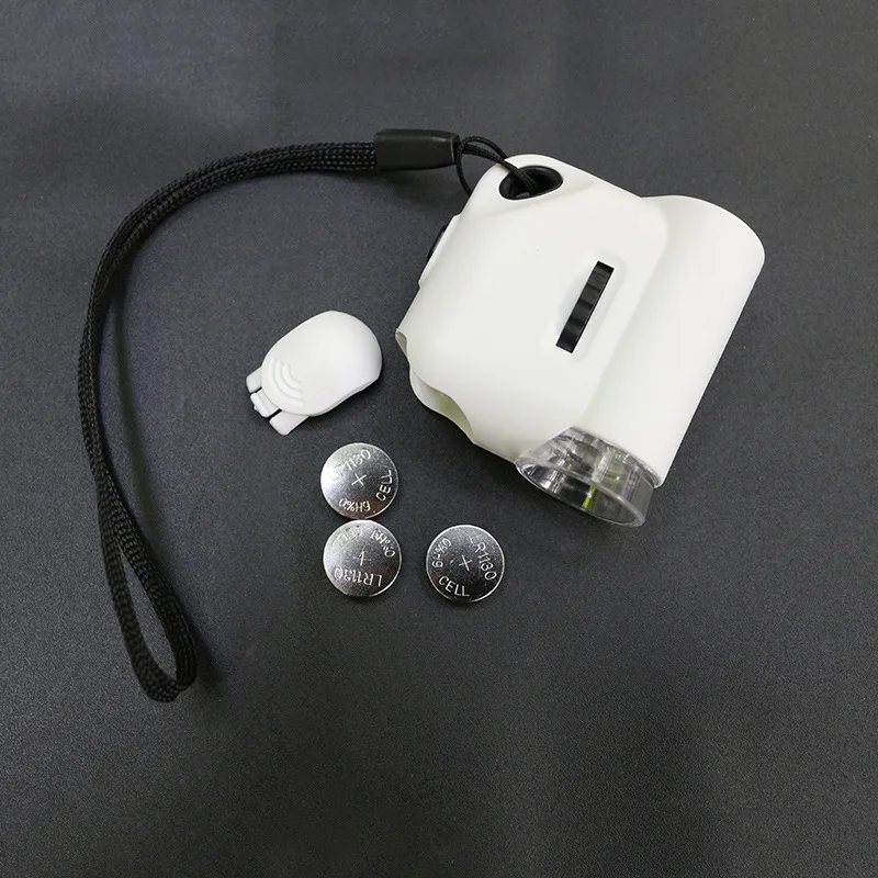 Mobile phone microscope 55 times with money check lamp magnifying glass wholesale jewelry mobile phone magnifying glass