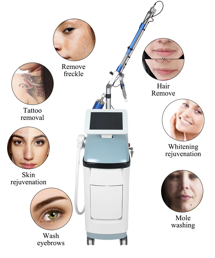 Nd Yag Hollywood Peeling Treatment Acne Hair Removal 2 En 1 Machine Skin Care & Tools Beauty Salon Equipment