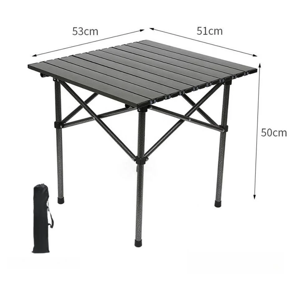 Polar Everest Outdoor Furniture Camping Folding Foldable Table with 4 Moon Chairs For Camping Beach Picnic Travel