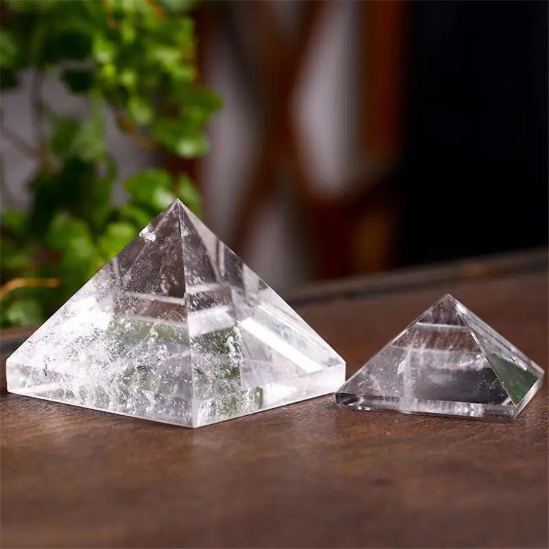 Natural Healing Clear Quartz Crystal Egypt Singing Pyramids Orgone Pyramids Wholesale