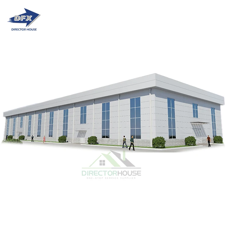Prefab Warehouse/Workshop/Hangar/Poultry House/Hall Building Metal Frame Building Prefabricated Steel Structure