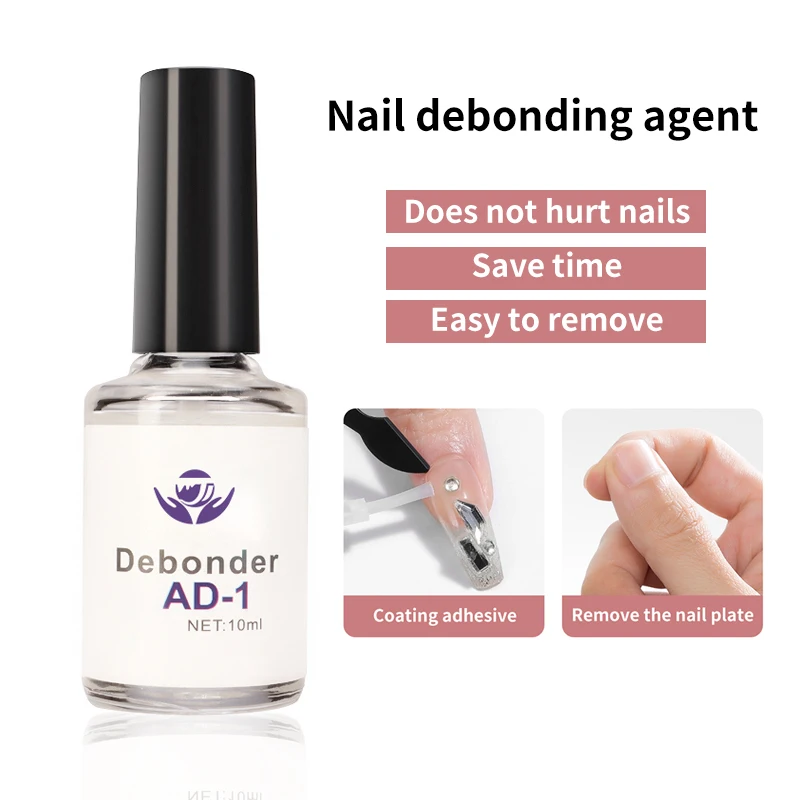 OEM Eco-friendly Multiple Glue Remover Liquid Debonder AD-1 Glue Remover Odorless To Remove Glue on Nails