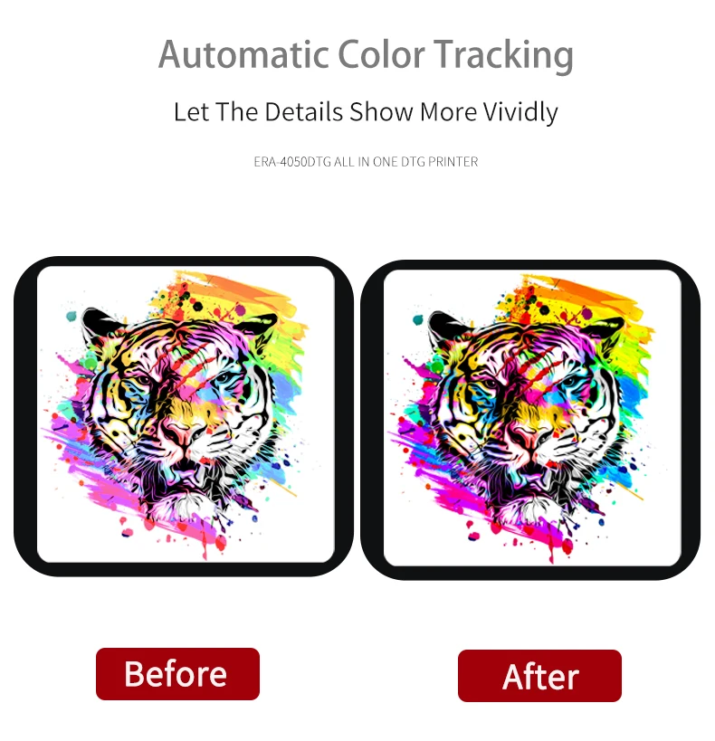 EraSmart Imprimante DTG Printing Services DTG Printer T-shirt Printing Machine A3